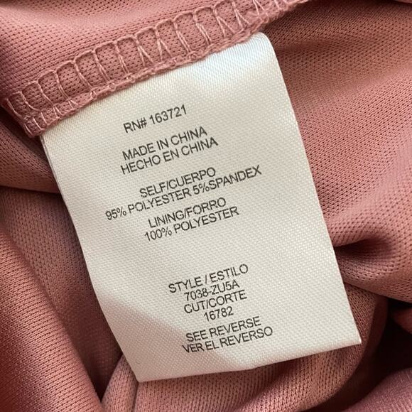 City Studios Juniors Womens Metallic Mini Bodycon Dress Mauve Gold Sz S - Picture 7 of 7